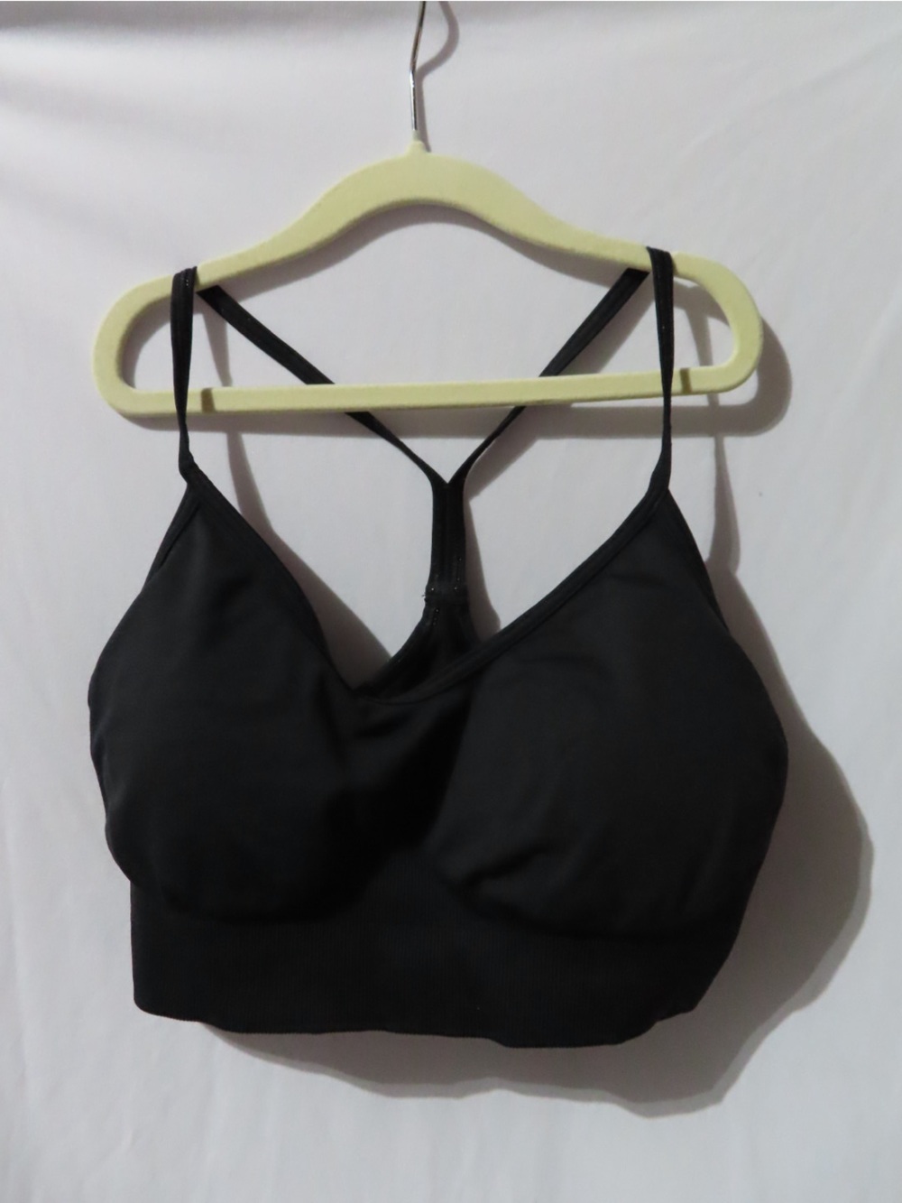 Gymshark Black Strappy Racerback Bralette